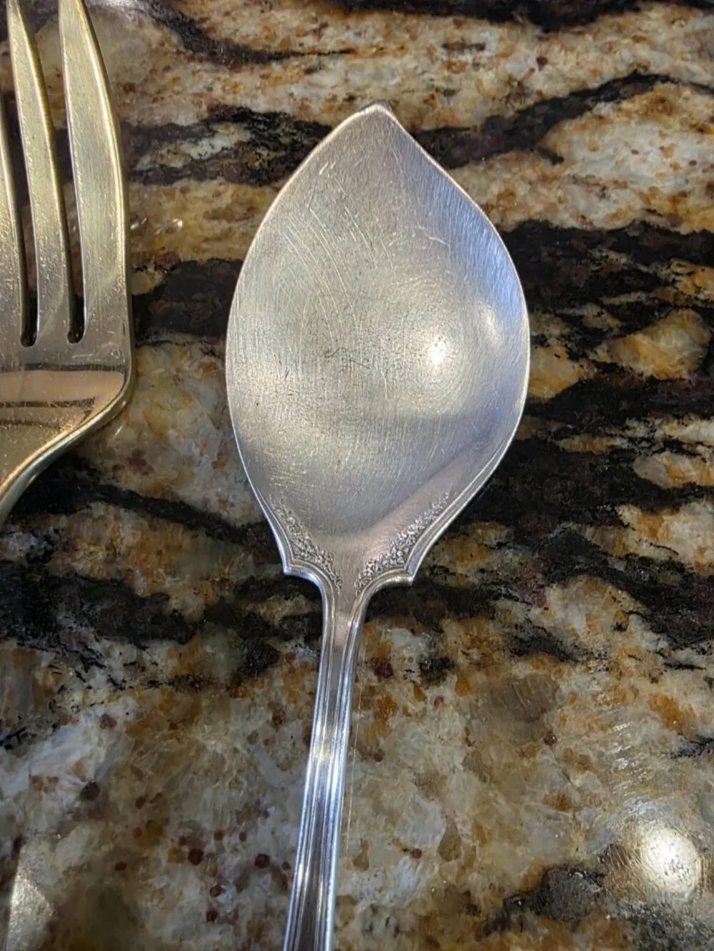 Dirilyte Service Pieces Spoon Fork w Rodgers and Bro Serving Spoon